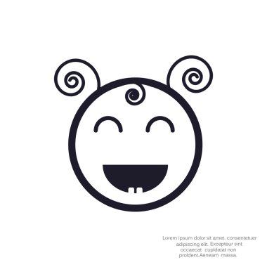 Mutlu kız web simgesi