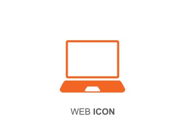 Basit dizüstü web simgesi