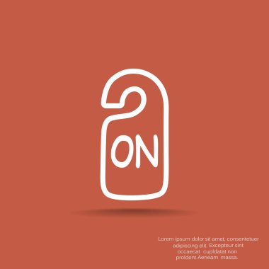 Etiket asılı üzerinde yazıt