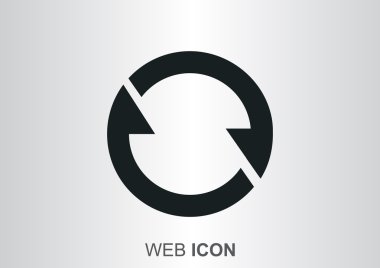 Oklar web simgesi olan daire