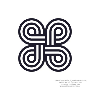 Eğrisi simetrik şekiller desen