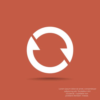 Oklar web simgesi olan daire