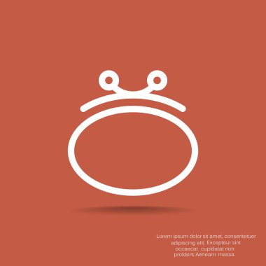 Basit cüzdan web simgesi