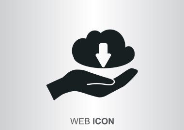 Veri yandan web simgesi bulut