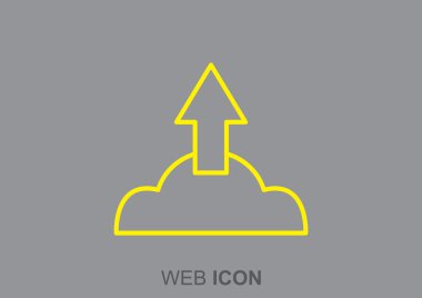 Bulut dosya karşıya yükleme simgesi