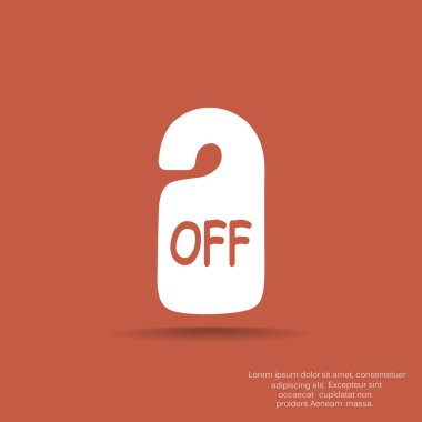 Etiket asılı üzerinde yazıt