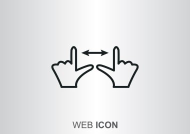 Dokunmatik ekran web simgesi