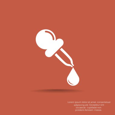 Açılan web simgesi, tıp ve bilim kavramı ile pipet