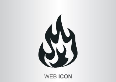 Yangın alevleri web simgesi