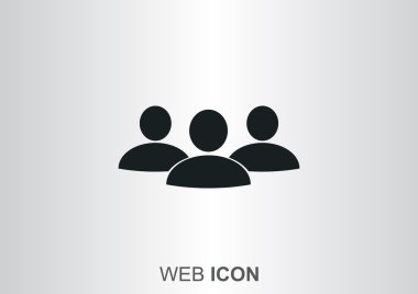 Grup insanlar basit web simgesi