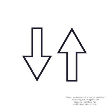 İki ok simgesi, geriye doğru kavramı