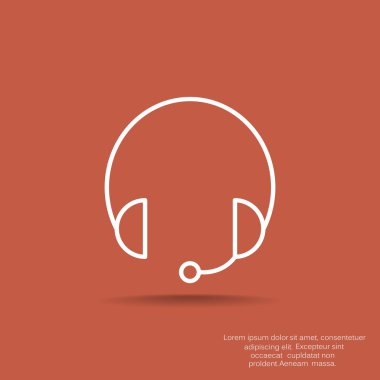 Kulaklık garniture web simgesi