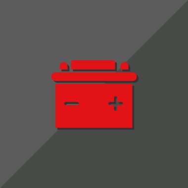 Basit araba pil simgesi