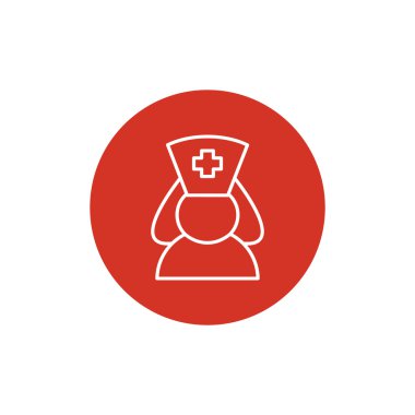 Hemşire siluet web simgesi