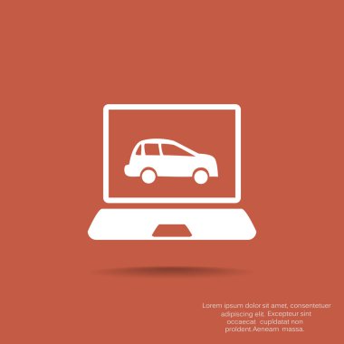 Dizüstü ekran araba ile