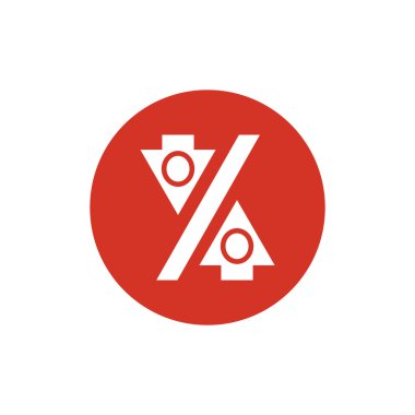 Yüzde işareti ile okları