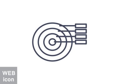 Basit yuvarlak Infographic web simgesi