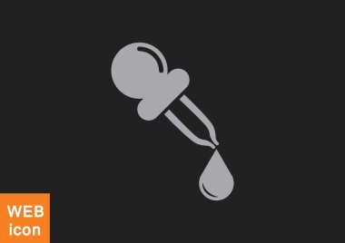 Açılan web simgesi, tıp ve bilim kavramı ile pipet