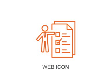 İnsan ile web simgesi listelemek için