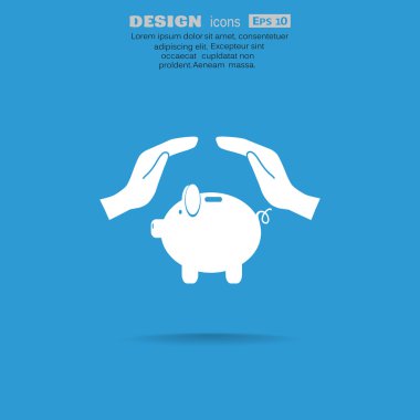 El simgesi ile Piggy banka