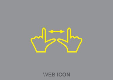 Dokunmatik ekran web simgesi