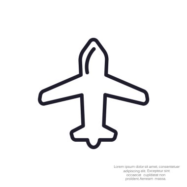 uçak web simgesi