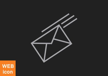 Basit anahat zarf illüstrasyon