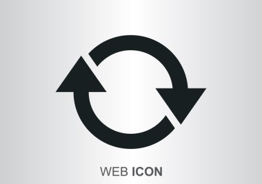 Oklar web simgesi olan daire