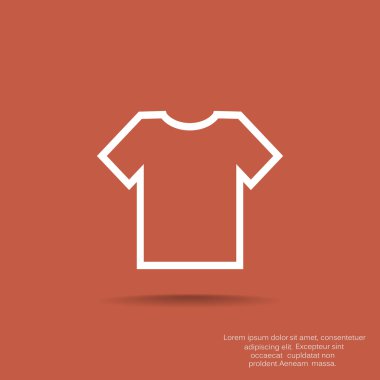 Basit T gömlek simgesini