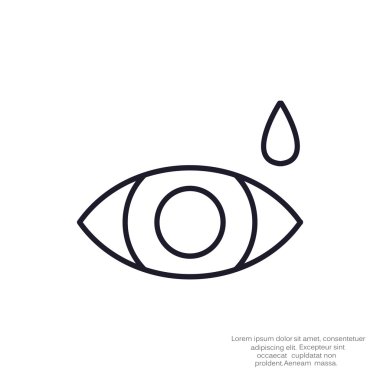 Basit simge göz damlası