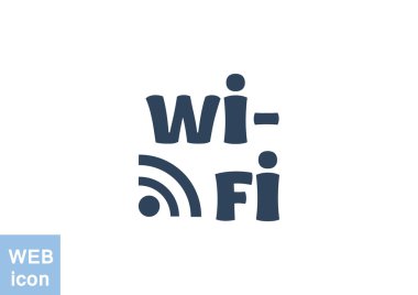 Wi-Fi yazıt dalgalar simgesiyle