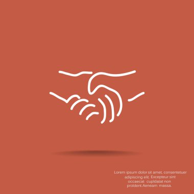 El sıkışma basit web simgesi