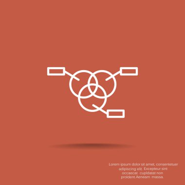 Yuvarlak Infographic web simgesi