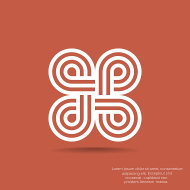 Eğrisi simetrik şekiller desen