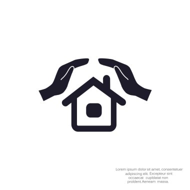 Eller basit simgesi olan ev