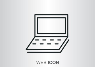 Basit dizüstü web iconn
