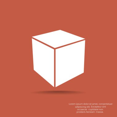 Basit küp web simgesi