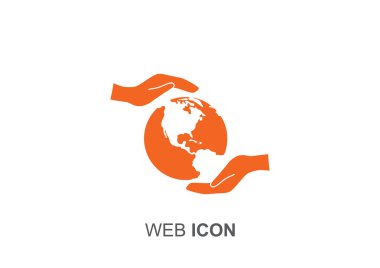 Dünya eller web simgesi