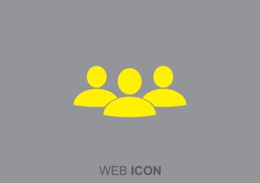 Grup insanlar basit web simgesi