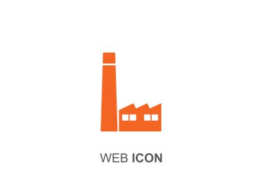 Fabrika binaları web simgesi