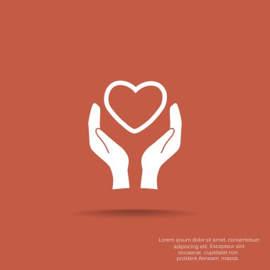 Eller basit simgesi kalp