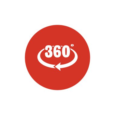 yuvarlak ok simgesi ile 360 degreece