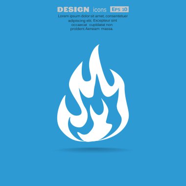 Yangın alevleri web simgesi