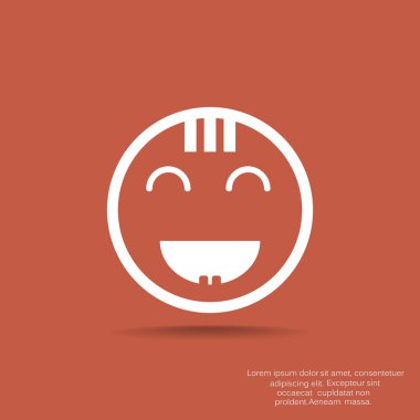 Mutlu bir çocuk yüzü doodle