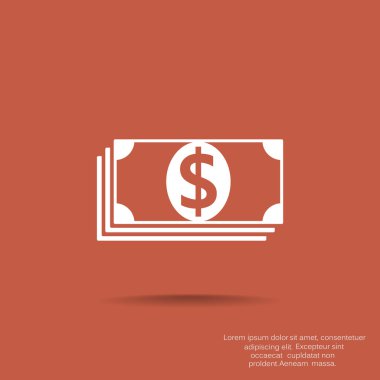 Dolar web simgesi yığını