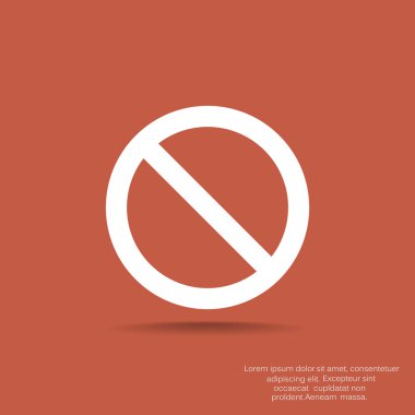 yasak işareti web simgesi