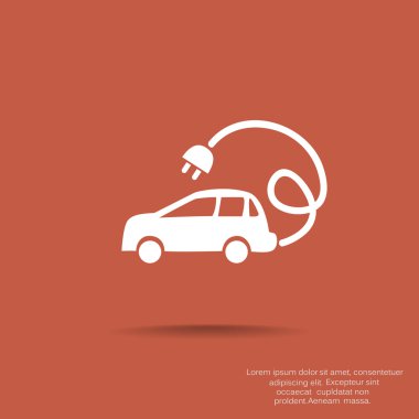 Elektrik araç web simgesi