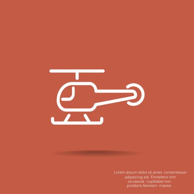 Basit helikopter web simgesi