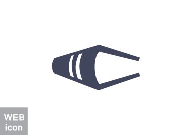 Kapalı kitap web simgesi
