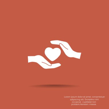 Eller basit simgesi kalp